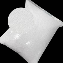 스티로폼 알갱이 스치로폼입자 스치로폴 원료입자 2~5mm 260~270g, 10개