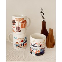 [대구굿즈] 머그컵 / 대구 여행 / 디자인 머그컵 / 대구 디자인 머그컵 12종 / 대구 관광기념품, 유광, 3.국채보상운동기념공원