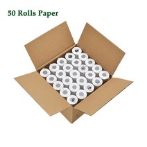 실사출력기 58mm USB 열 영수증 프린터 usb POS 시스템 슈퍼마켓 NT-5890K, [05] 50rolls Receip paper, [01] EU 플러그