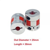 4 개몫 XB 커플러 알루미늄 플럼 플렉시블 샤프트 커플 링 D25L30 8x10mm 모터 커넥터 566.3581012mm, 5x8