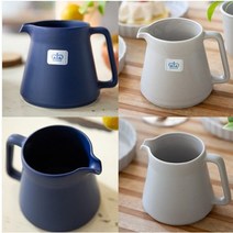 전자렌지 사용가능 도자기 밀크 저그 조이엘로 드립 주전자 500ml, 그레이 저그, 그레이