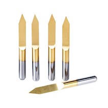 pcb 금속 절단 가공10pcs 3.175 1/8 조각 커터 V 모양 티타늄 밀링 PCB 비트 CNC 라우터 도구, 20 3.175x30x0.5