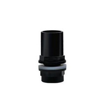 F3KA Plastic Hose Straight Fitting Pipe Connectors Adapter for Aquarium Household, 25mm black