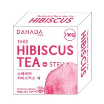 다하다 부드러운 히비스커스 티백, 1.5g, 100개입, 1개