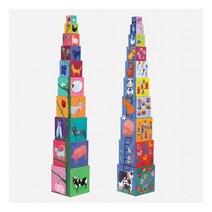 [드제코] 컵쌓기 애니멀블록_DJ08505, 단품