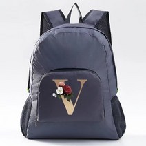 여성백팩 초경량 접이식 스포츠 하이킹 배낭 남녀 공용 골드 레터 시리즈 야외