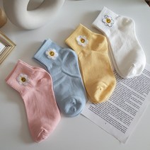 해피스마일 파스텔 발목 양말 캐릭터 여성패션삭스 면스판 국내제작