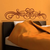 cj281-트렌디디자인침대헤드(퀸사이즈) 그래픽스티커 화이트/C타입, 화이트-C타입