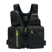 메이리앤 루어 선상 바다낚시 부력복 구명조끼, 블랙+그린