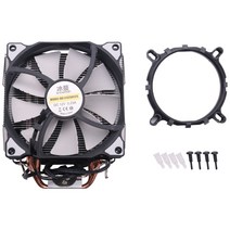 눈사람 CPU 쿨러 마스터 5 직접 접촉 히트 파이프 동결 타워 냉각 시스템 CPU 냉각 더블 팬 PWM 2 팬, 하나, 사진 색상