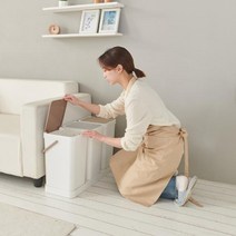 아웅다움］가정용분리수거함 재활용 쓰레기 3단 분리수거함［l0I］