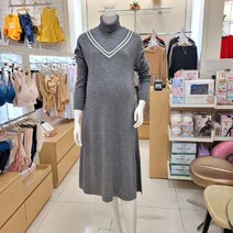 마더피아HY 임부복 임산부산전산후겸용브이넥폴라니트원피스 ROP6007