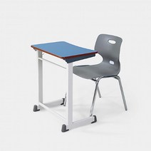 세련된 영어유치원 책상 의자 세트 미술학원 교습소 공부방 초등학교 1인, (YWBHS)청색 레드