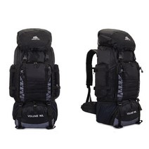 백팩브랜드 백패킹 배낭 등산가방 90l 80l 65l 캠핑 대용량 야외 등산 가방 방수, 90l 블랙 백