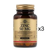 솔가 아연 50mg 타블렛, 100정, 3개