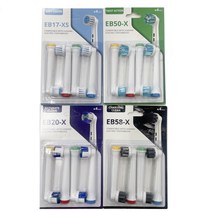 선빛 오랄비호환 전동 칫솔모 4팩세트 16개입 소프트 회전 정밀 숯, EB17-XS/EB50-X/EB20-X/EB58-X, 4개