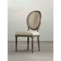 클래식 라운지 카페 라탄 식탁의자 엔틱체어 나무의자, 미색 등나무 둥근 등받이 의자