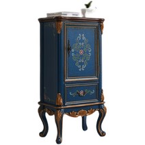 영국엔틱가구 명품고가구 고가구거실장 이조가구, 레트로 배색 사이즈 60x40x120cm