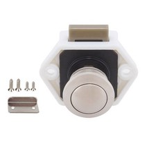 Rv 캐러밴 캠핑카 카라반지름 20mm 캠핑카 푸시 잠금 RV 캐러밴 보트 서랍 래치 버튼 가구 하드웨어, 한개옵션0