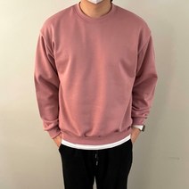 이지웨얼 기모 맨투맨 오버핏 무지 루즈핏 스웻셔츠