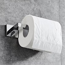 스텐 화장실 휴지걸이 선반 아파트 타공 욕실 화장지 걸이 교체 부품 실버, 1개