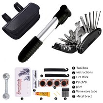 타이어 수리 키트 자전거 도구 가방 자전거 자전거 핫 용 파우치 펌프가있는 다기능, Bike Tools Kits