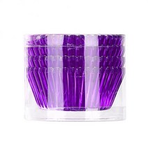 머핀컵 100Pcs 알루미늄 호 일 종이 컵 케 잌은 라이너 베이킹 블랙 튤립 순수 컬러 머핀 케이크 래퍼 케이스 홀더, [04] 04