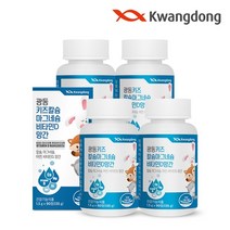 광동생활건강 키즈 어린이 칼슘 마그네슘 비타민D 망간 90정 4박스 뼈건강 우유맛, 단품