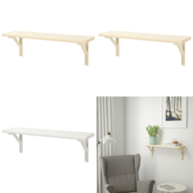 이케아 벽선반 TRANHULT 트란훌트/SANDSHULT 산스훌트 벽선반 사시나무 80x20 cm