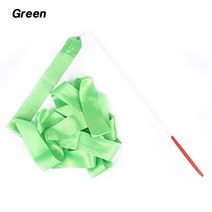 발레토슈즈 성인 취미2M Colorful Gym Ribbons Dance Rhythmic Art Gymnastics Ballet Streamer Twirling R, 한개옵션1, 08 Green