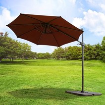 루나 폴딩 파라솔 2700+콘크리트 베이스 25kgX4, 레드, 1개