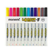 모나미 중간글씨용 네임펜 세트, 12색, 10세트