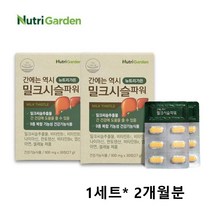 간에좋은 영양제 밀크시슬 실리마린 나이아신 비타민B 판토텐산 남성 간, 30캡슐x2박스, 1세트