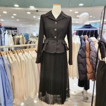 투피스형 샤 플리츠 원피스