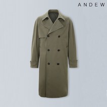앤듀 유니 코튼폴리 오버핏 더블 트렌치 코트(O193CT010P)
