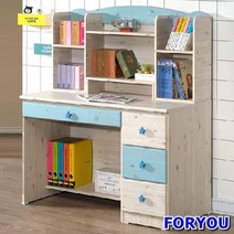 Foryou774 흔들림 없는 완제품 서랍형 책상 학생 독서실 사무용 컴퓨터, 오크 화이트, 상세페이지 참조