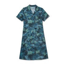 코오롱스포츠 NOAH 여성 셔츠 원피스 파인 네이비 소나무 전판 프린트 ECO 롤업 소매 로브 아우터 VKSCM20732PNA