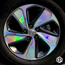 쏘나타 DN8 LF YF 뉴라이즈 하이브리드 터보 16인치 17인치 18인치 19인치 N라인 센슈어스 휠스티커 홀로그램 스티커 휠마스크, LF 쏘나타 하이브리드 / 17인치 (뉴라이즈)