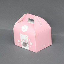 캐릭터 조각케이크상자(고양이) 13 x 10.5 x 8.5(cm)