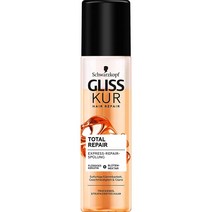 독일 Gliss Kur Schwarzkopf 토탈 리페어 익스프레스 컨디셔너 1 x 200ml 손상 모발 집중 영양 윤기 케어 오일 헤어 샴푸 1 x 250ml 헤어케어
