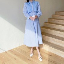 그녀희제 아론 스트라이프 셔츠 원피스