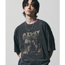 가까이유니언즈 히든 캐치 피그먼트 반팔 티셔츠 차콜