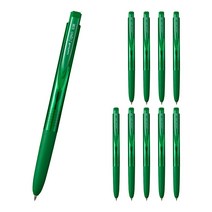 UNI Signo RT1 유니볼 시그노 노크식 볼펜 0.38mm (UMN-155-38), 10개, 그린 (UMN155-38)