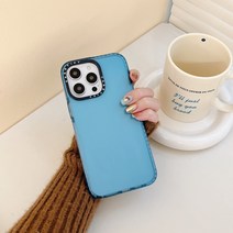 변색없는 쌩폰인듯 Casetify-아이폰용 패션 컬러 투명 휴대폰 케이스 아이폰 14 13 12 11 프로 맥스 미니 XR XS 8X7 SE Y2k 소녀 선물용 소프트