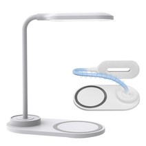 다퍼남 데스크탑 LED 스탠드 고속 무선충전기 화이트