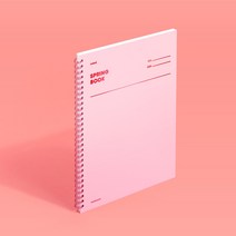 모트모트 스프링북 컬러칩 - 로즈쿼츠 1EA (룰드) 유선노트