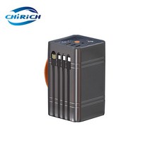 차박파워뱅크 인산철 캠핑용 낚시용 보조배터리100W 발전소 60000mAh 예비 배터리 휴대용 USB 유형 C 빠른, 01 black_02 60000mah