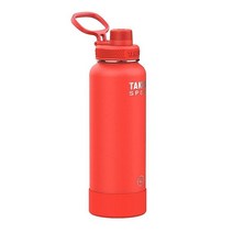 미국발송 Takeya Sport 탁월한 품질의 3중 벽 단열 스테인리스 스틸 물병 뚜껑 포함 1.2L(40온스) 프로 파이어127846, 64 oz_Pro Fire, Pro Fire_64 oz