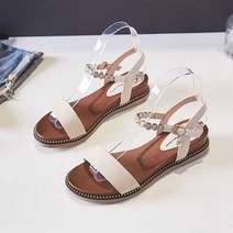 여름 여자 신발 미끄럼 방지 부드러운 밑창 웨지 샌들 사이즈 3540 금속 공주 패션 쉬운 매치 샌들126163