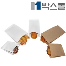박스몰 도아리봉투 빵 쿠키 식품포장용 종이봉투, 1개, 노루지 M봉투(1755) 13x6x15 / 100장